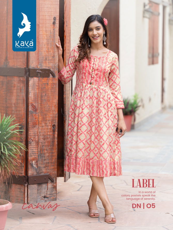 Label By Kaya Rayon Designer Printed urtis Catalog